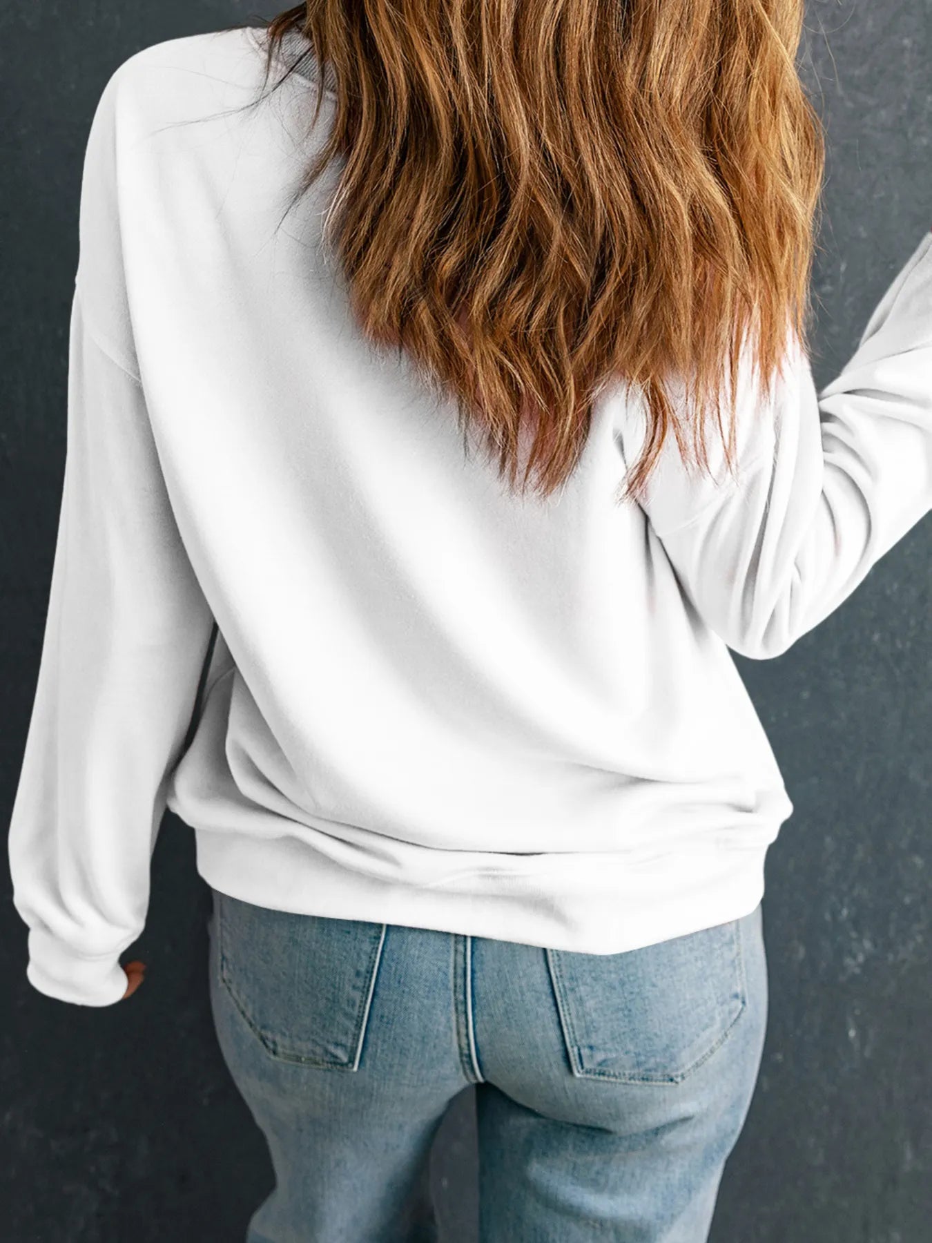 Ace Card Cowboy Graphic Long Sleeve Sweatshirt - Velora