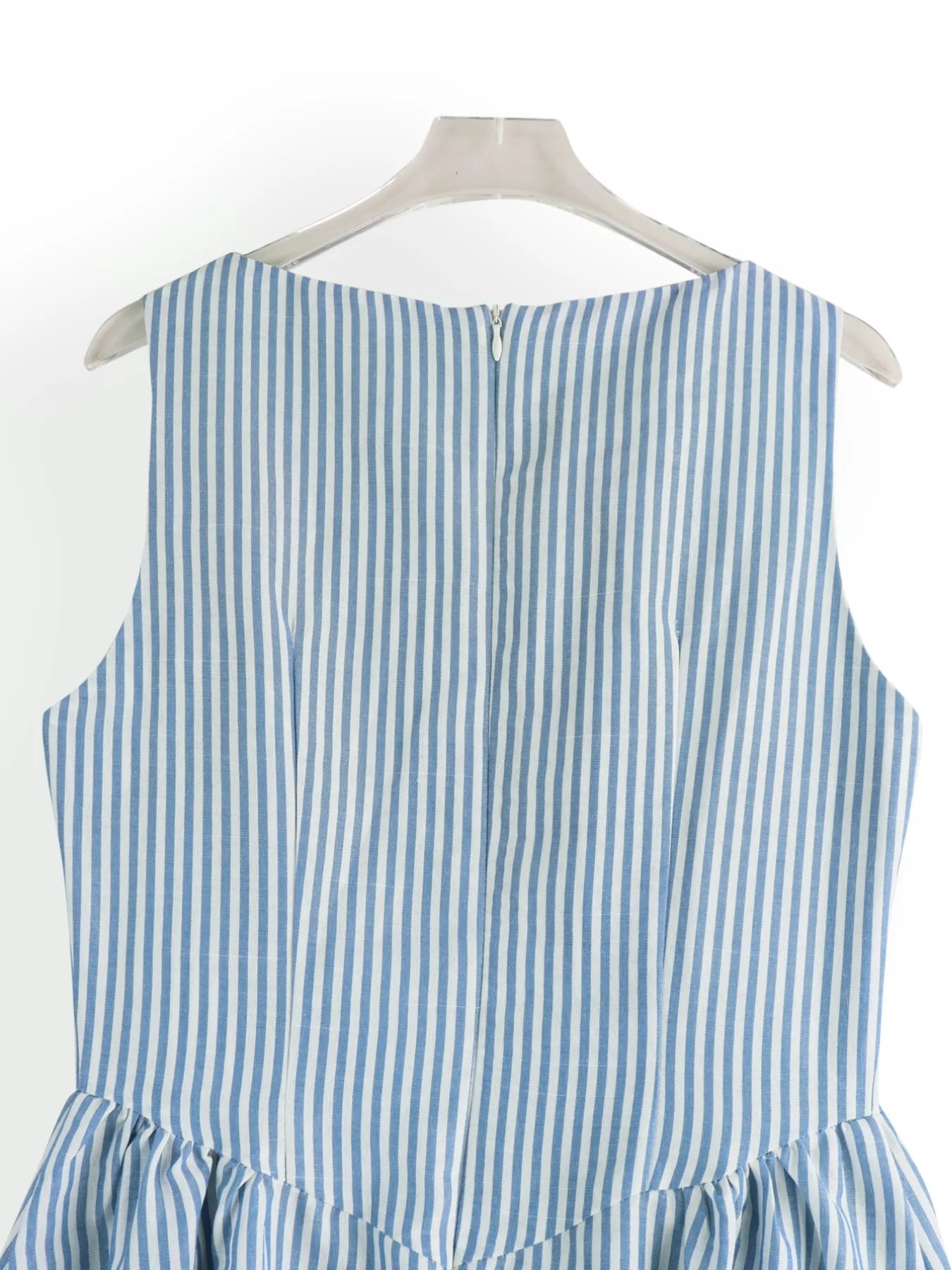 Sleeveless Striped Midi Dress - Velora