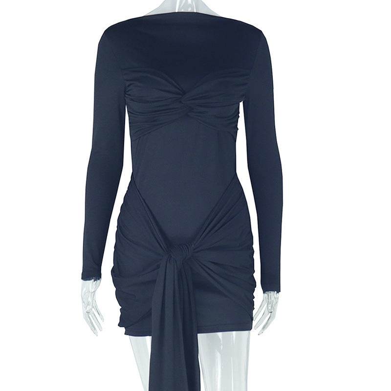 Women's Elegant Fashion Stitching Tied Dress - Velora