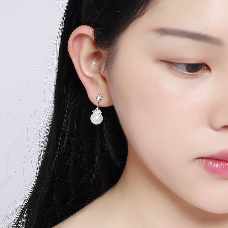 Elegant pearl earrings - Velora