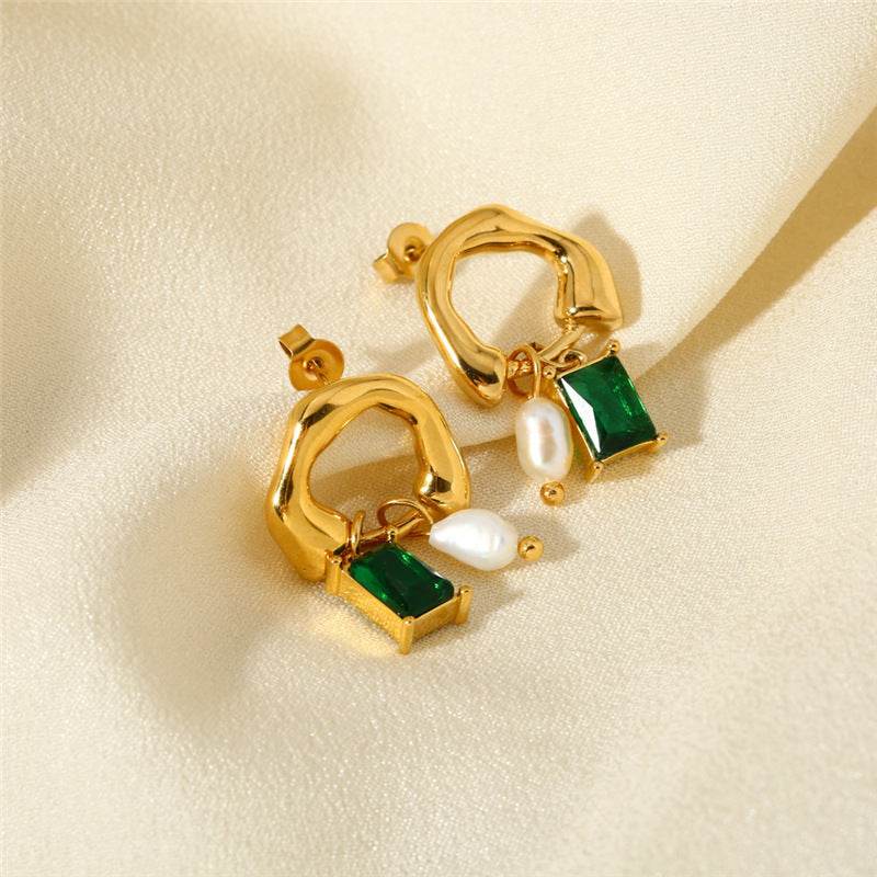 Ins French Retro Personalized Pendant Earrings - Velora