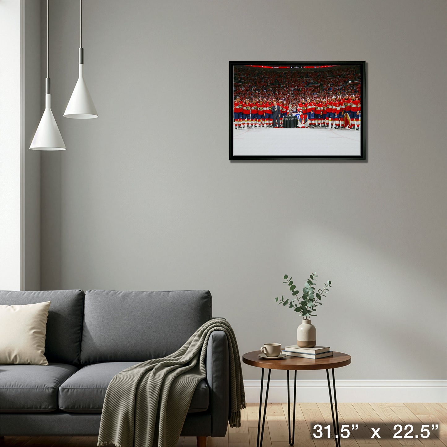 Florida Panthers 20x29 Framed Canvas Conference Final Trophy