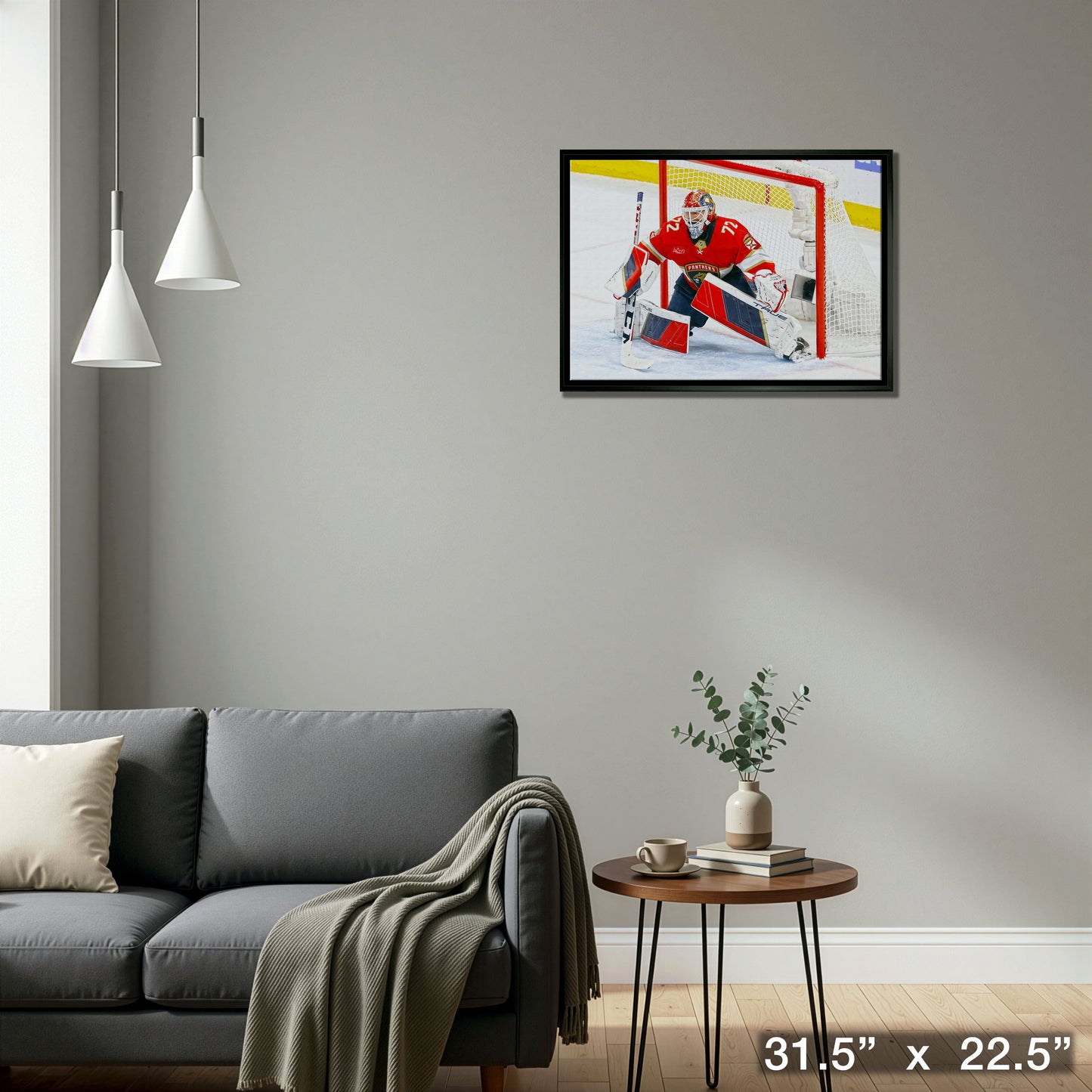 Sergei Bobrovsky 20x29 Framed Canvas Panthers