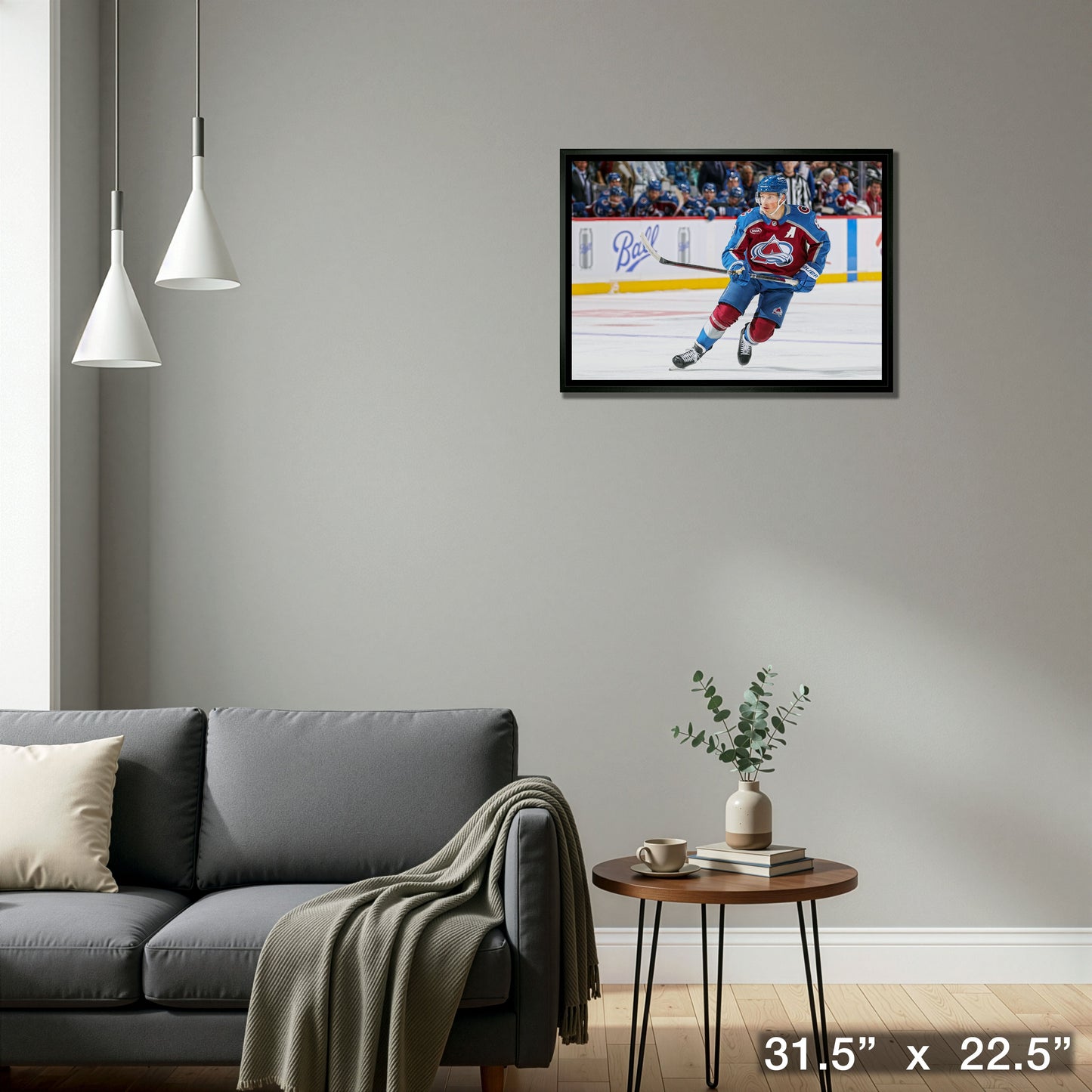 Cale Makar 20x29 Framed Canvas Colorado Avalanche