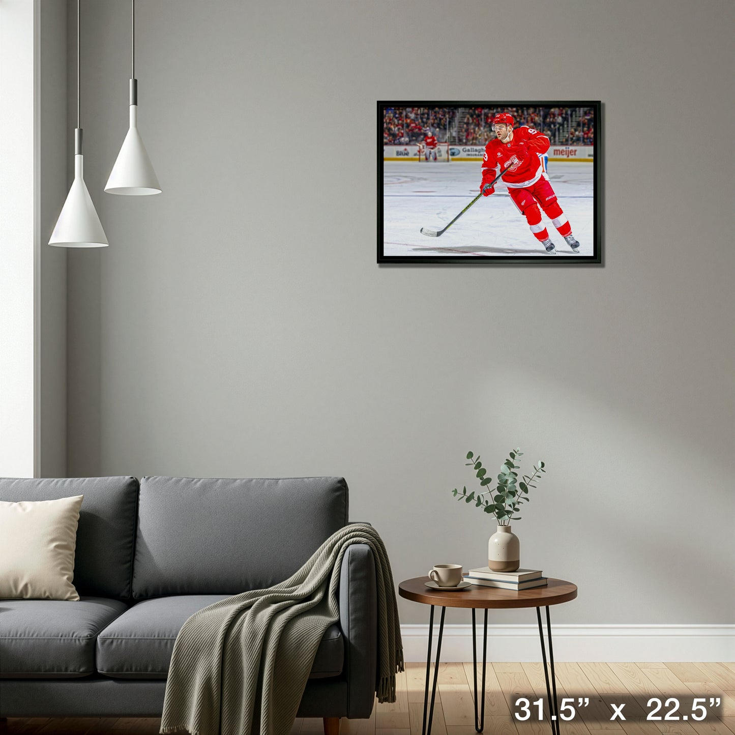 Alex DeBrincat 20x29 Framed Canvas Detroit Red Wings