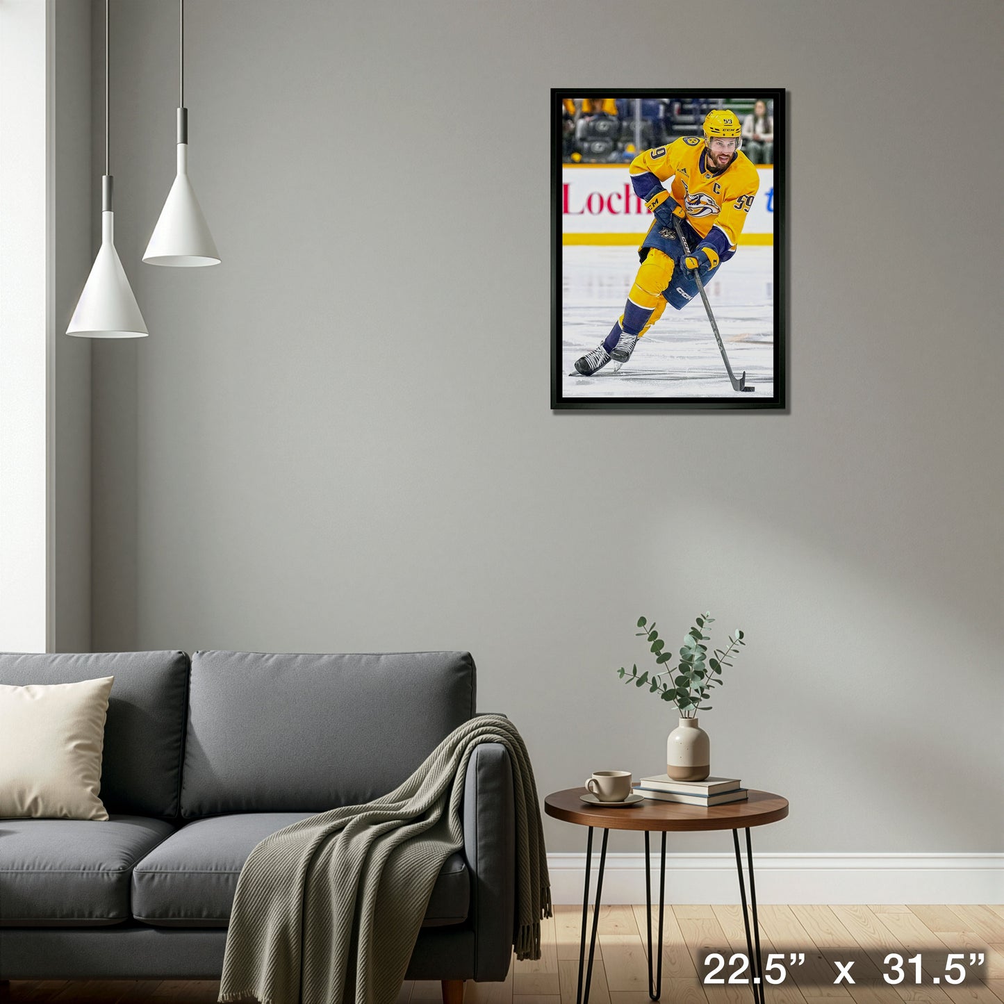 Roman Josi 20x29 Framed Canvas Nashville Predators
