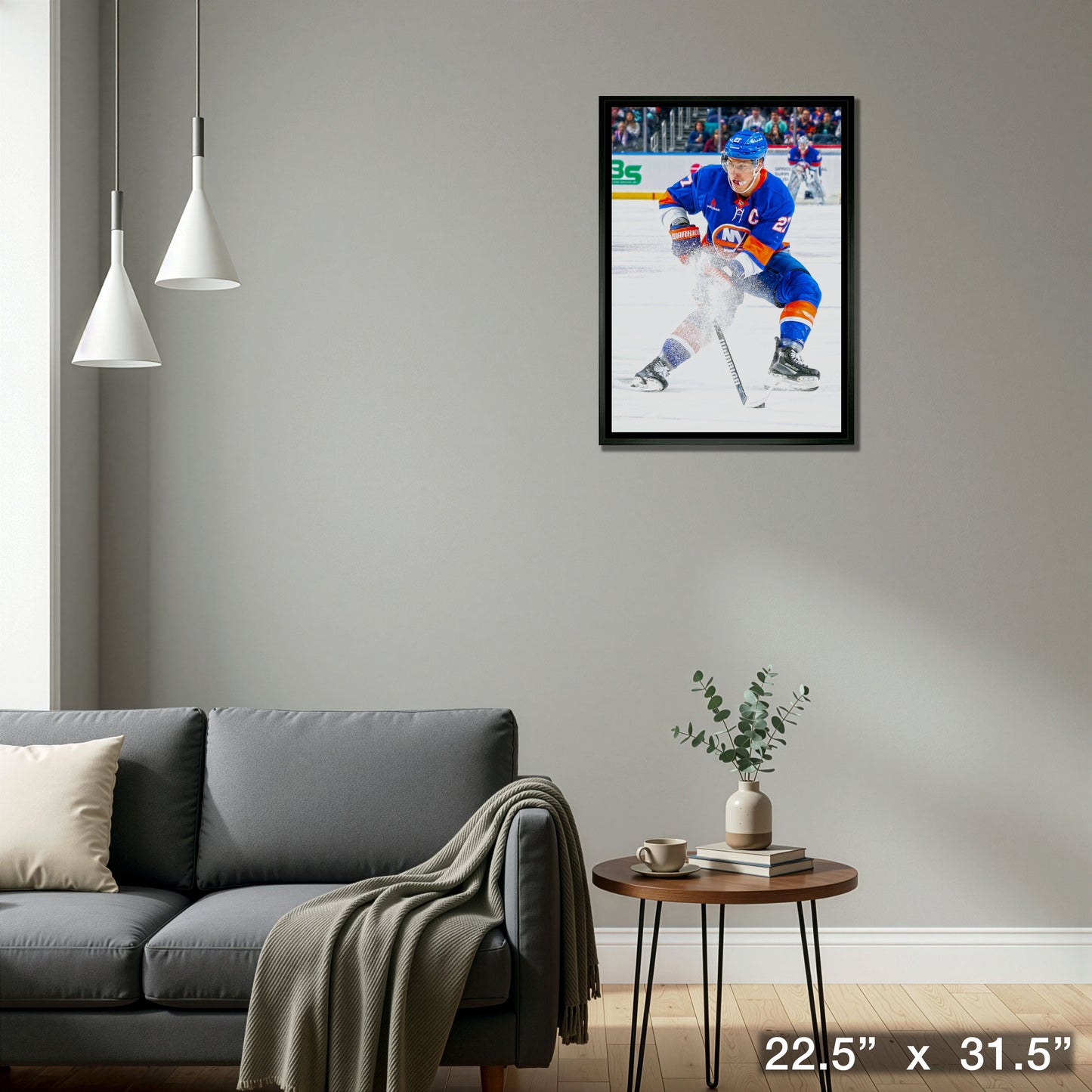 Anders Lee 20x29 Framed Canvas New York Islanders