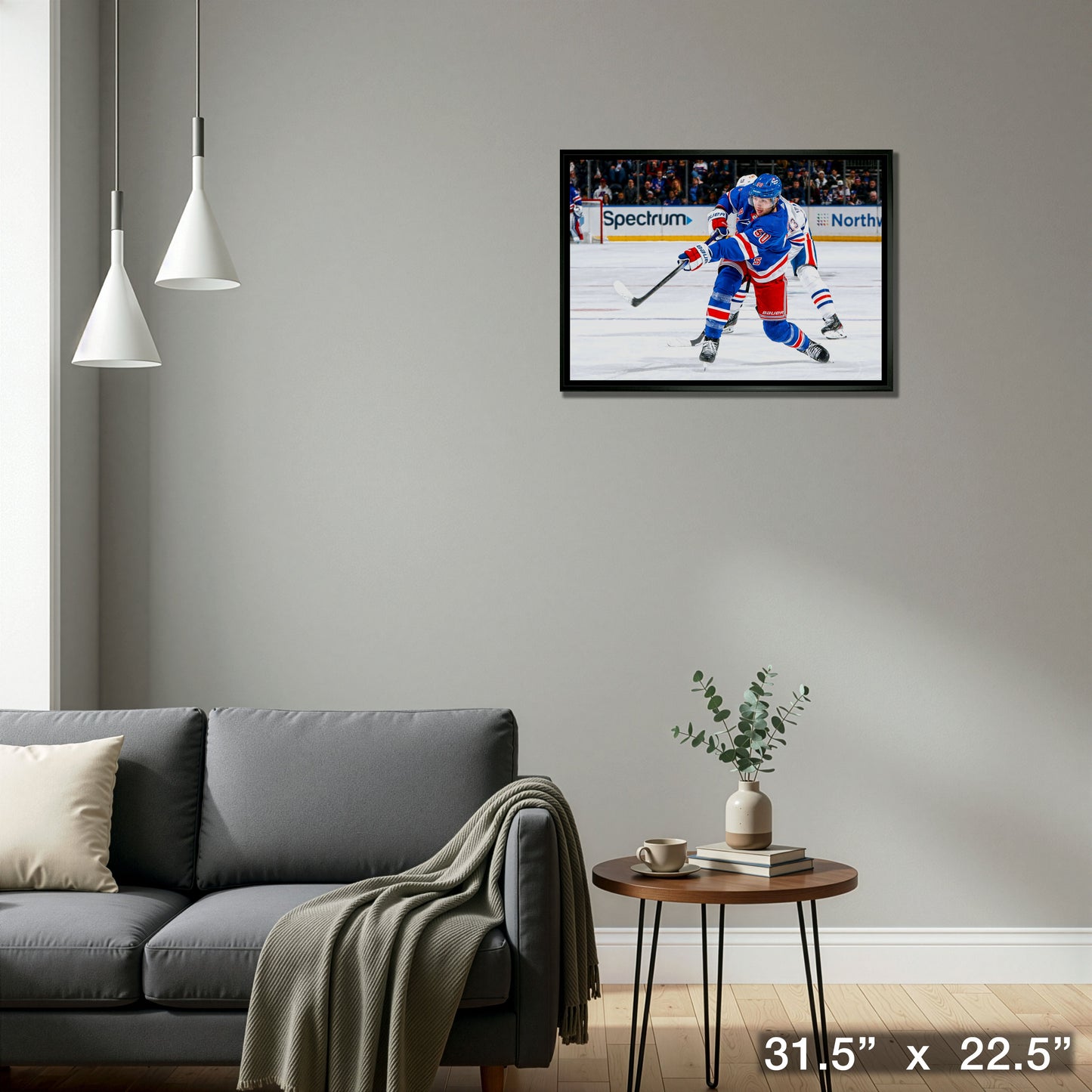 Will Cuylle 20x29 Framed Canvas New York Rangers