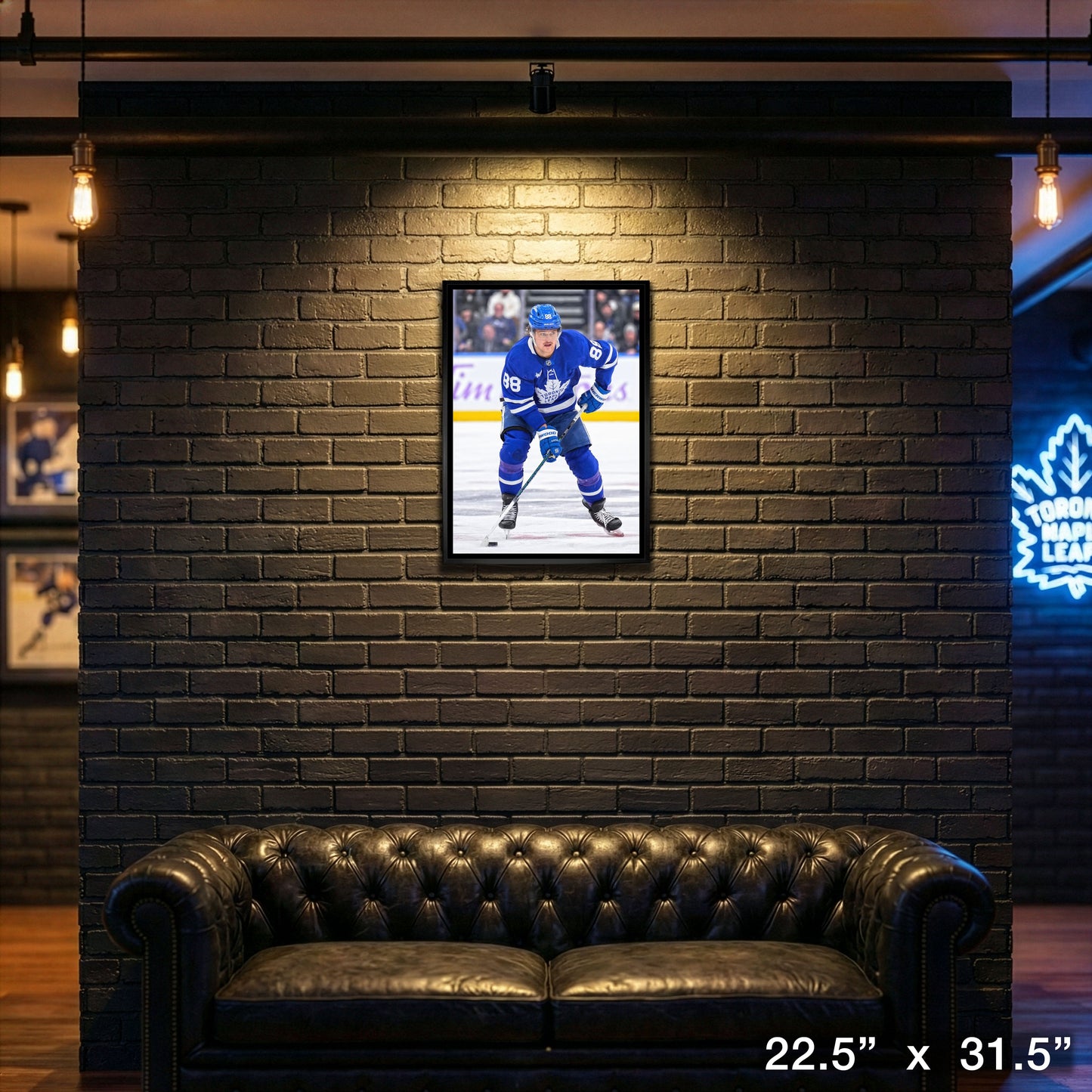 William Nylander 20x29 Framed Canvas Toronto Maple Leafs