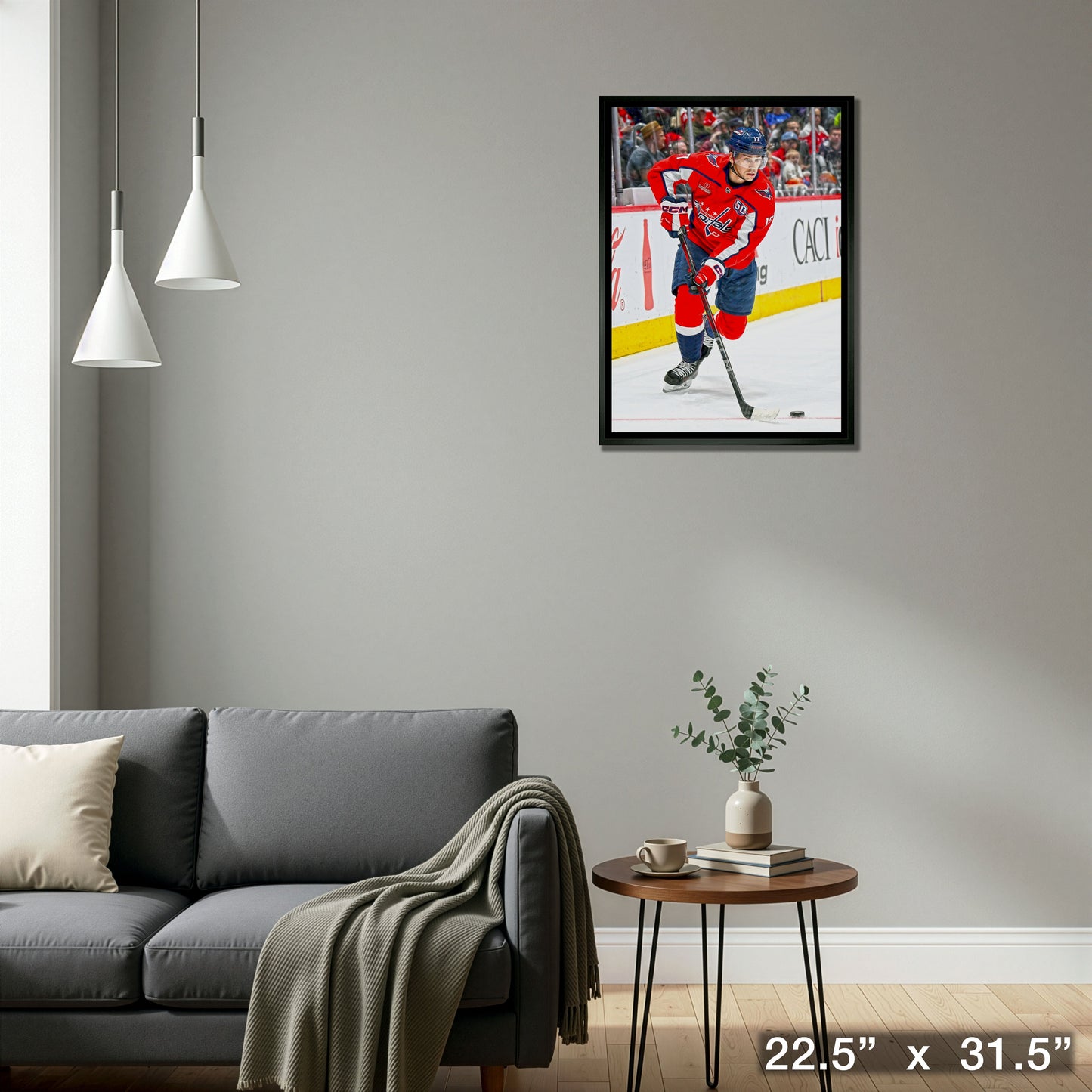Dylan Strome 20x29 Framed Canvas Washington Capitals