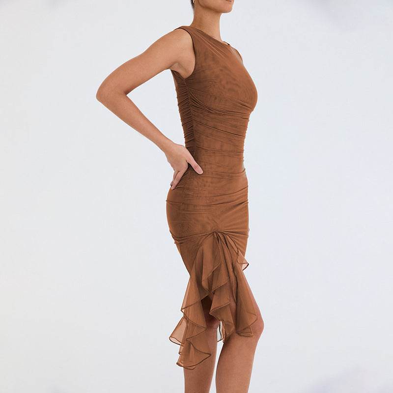 Summer Slim Skinny Sleeveless Dress For Women Fashion Party Club Dresses - Velora
