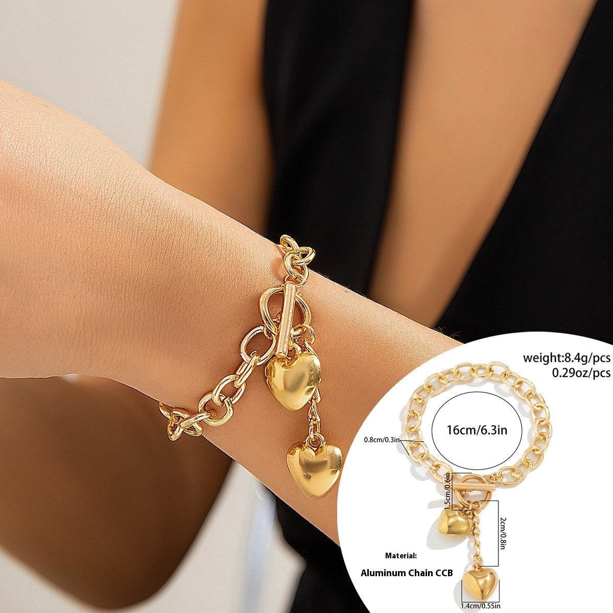 Thick Chain With Shiny Lock And Key Pendant Necklace For Women Trendy Ladies Accessories On The Neck Fashion Jewelry Female - Velora