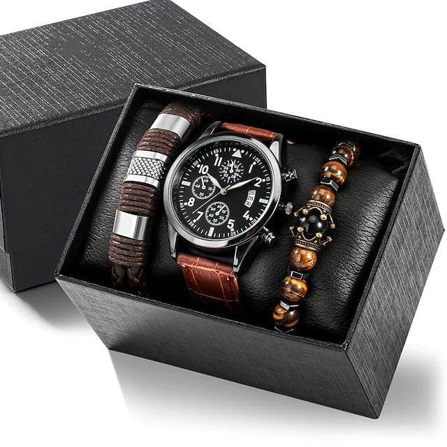 Watch Stainless Steel Bracelet Beaded Suit - Velora