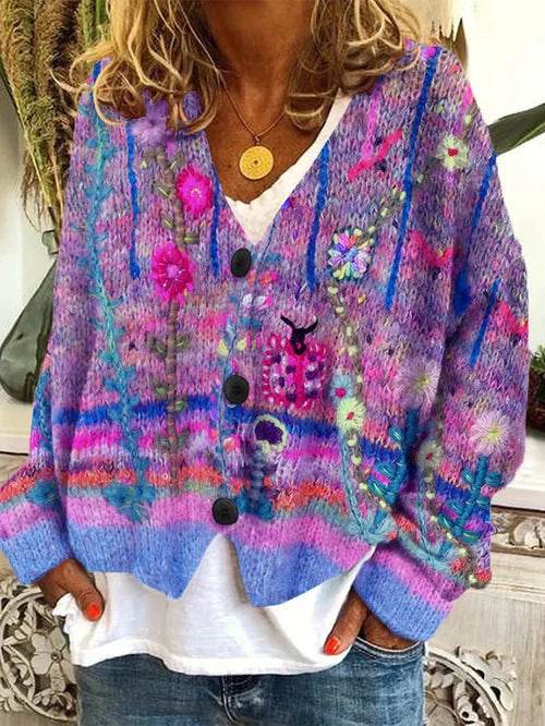 Printed Women's Sweater - Velora