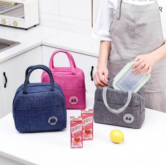Portable Fashion Insulated Work Lunch Bag for Women - Velora
