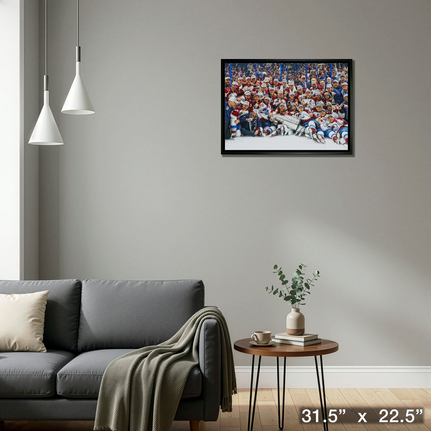 Colorado Avalanche Framed 20x29 2022 Stanley Cup Champions Canvas