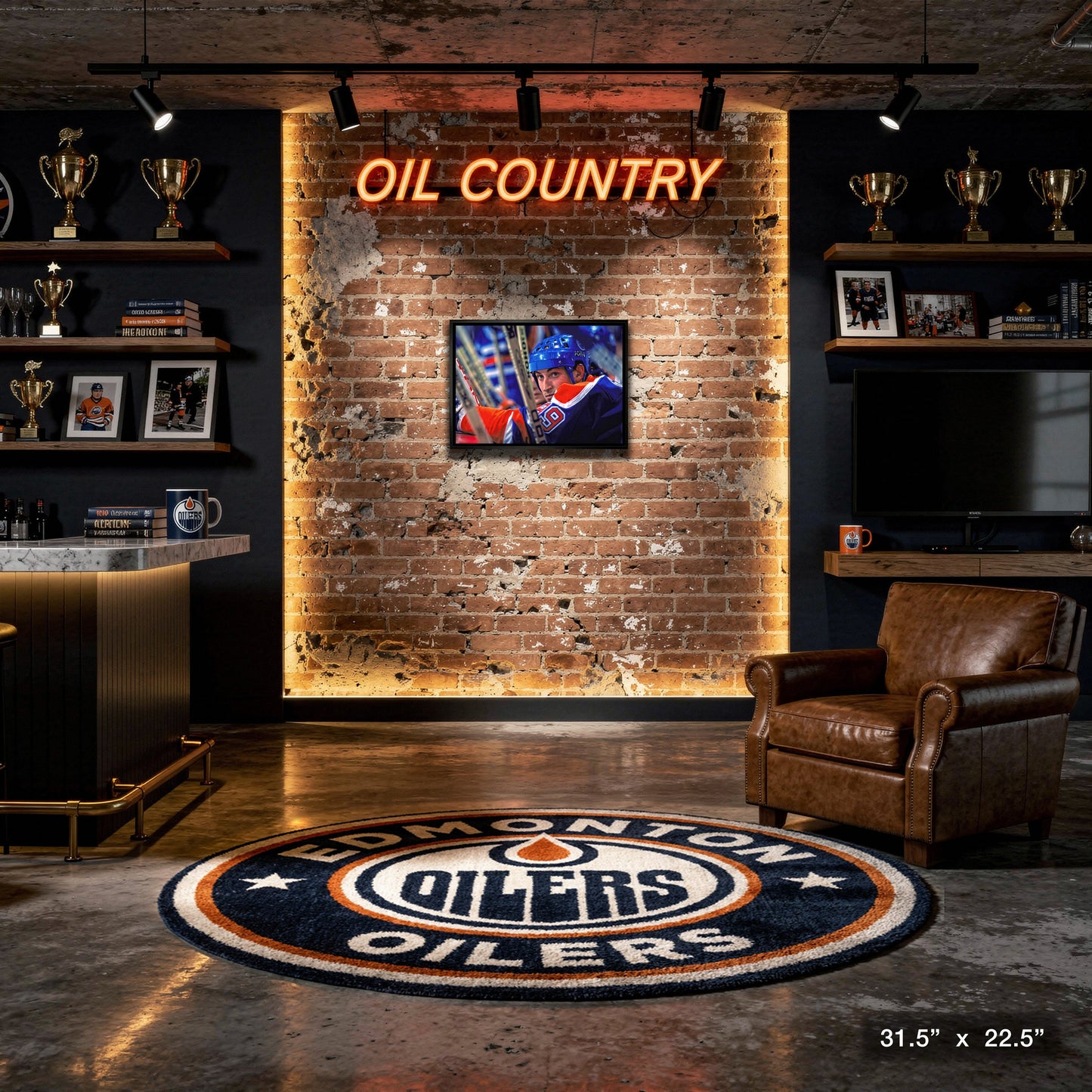 Wayne Gretzky Edmonton Oilers Framed 20x29 Bench Close-Up Canvas