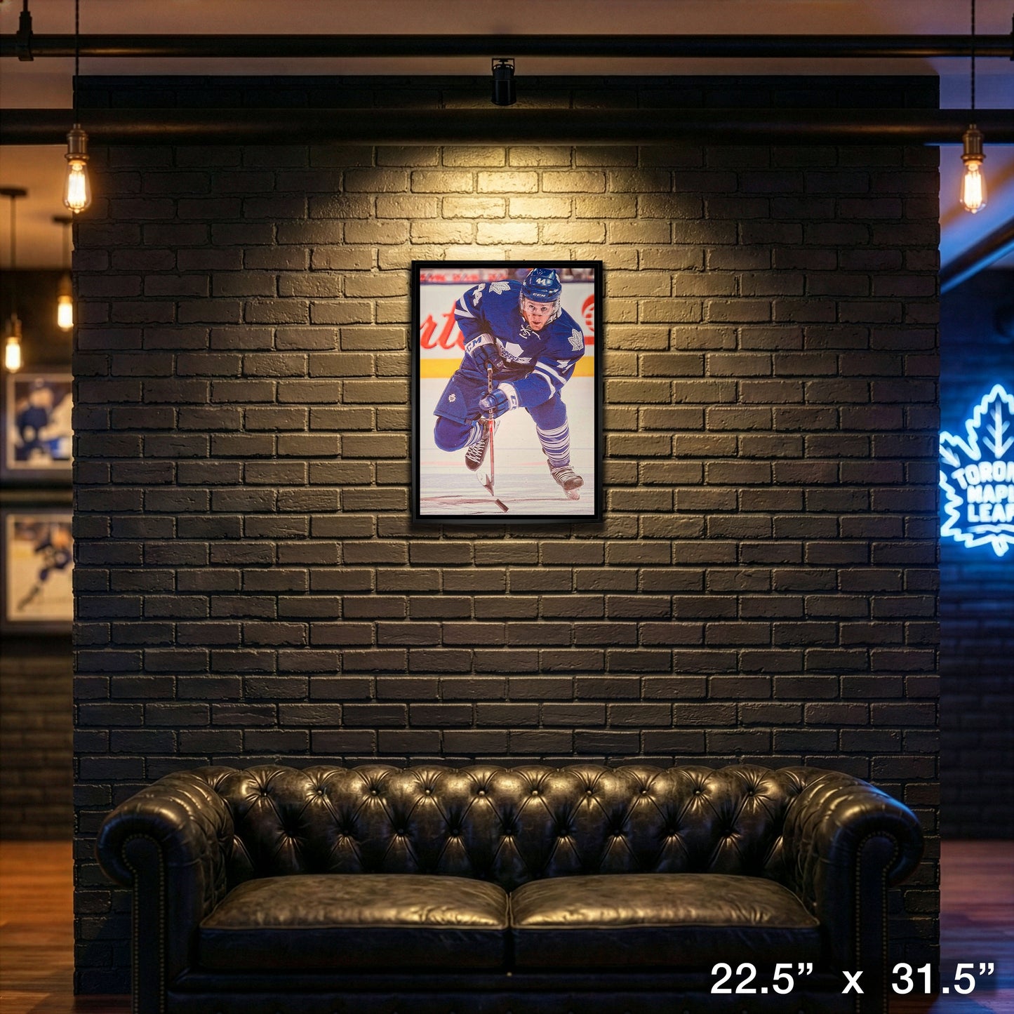 Morgan Rielly Toronto Maple Leafs Framed 20x29 Canvas