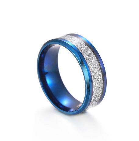 Ice Silk Foil Men's Titanium Steel Fog Ring - Velora