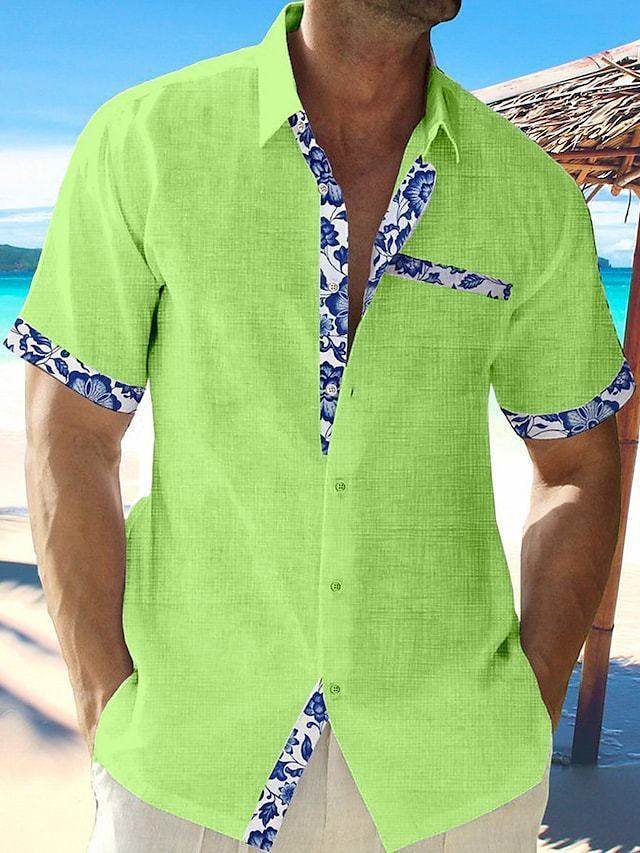 Men's Summer Vacation Seaside Casual Shirts - Velora