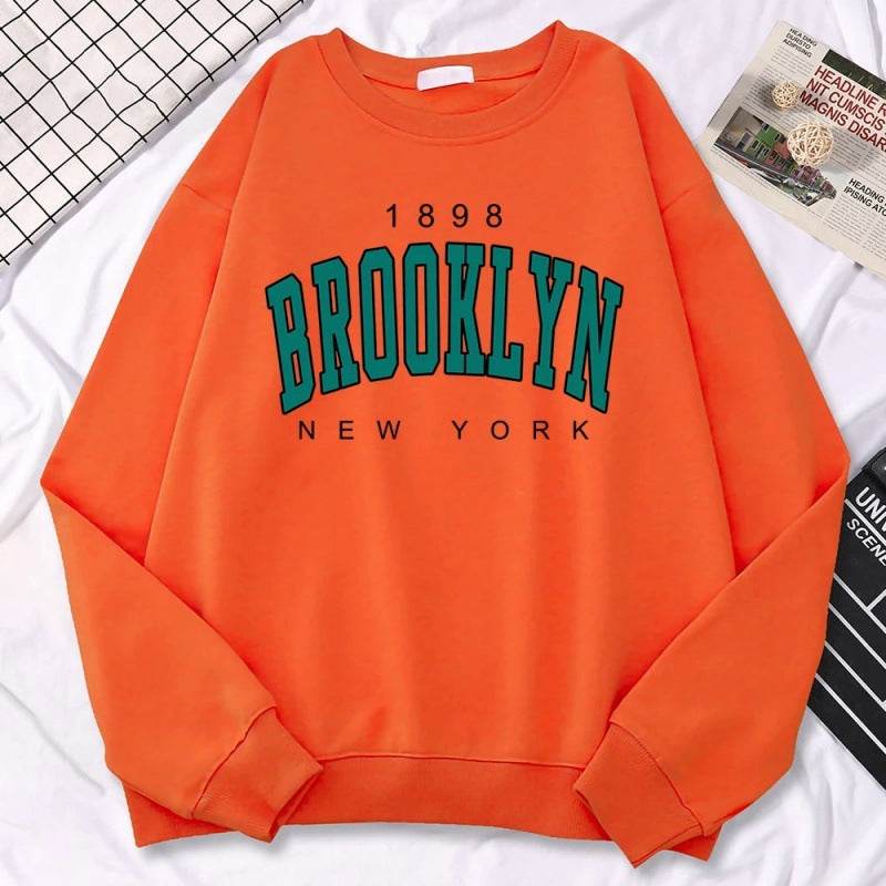 Autumn Kawaii Womens Sweatshirts 1898 Brooklyn - Velora