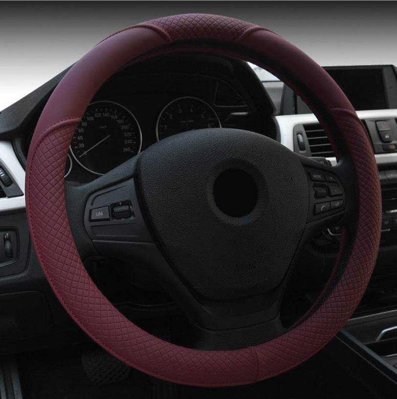 New Four Seasons Four Seasons Universal Ice Silk Non-Slip Car Steering Wheel Cover Braid Interior Car Accessories - Velora