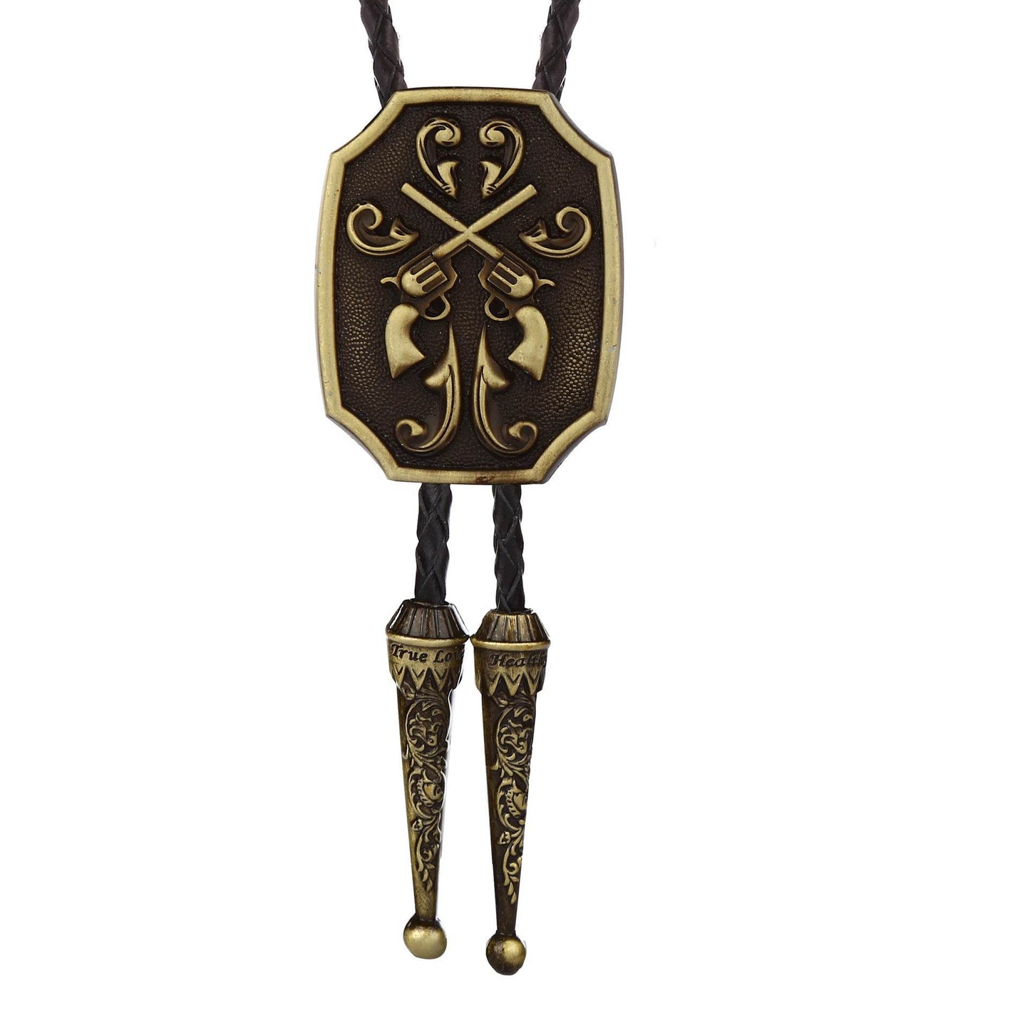 Bolo Tie Silver Gold Suncha Two-tone - Velora