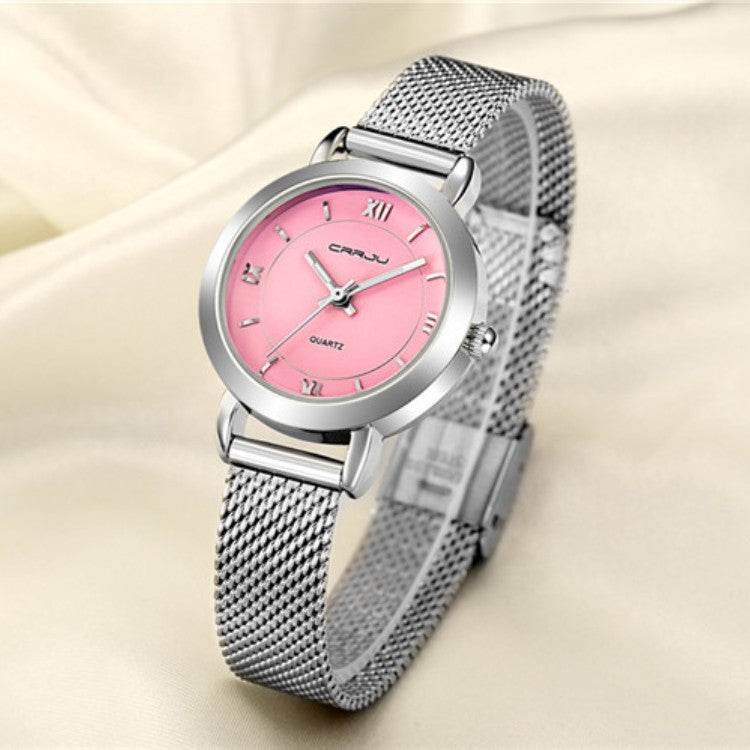 Women's Watch Small Quartz Steel Mesh Belt - Velora