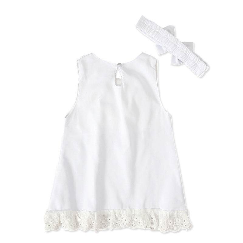 Girls baby sleeveless bow skirt - Velora
