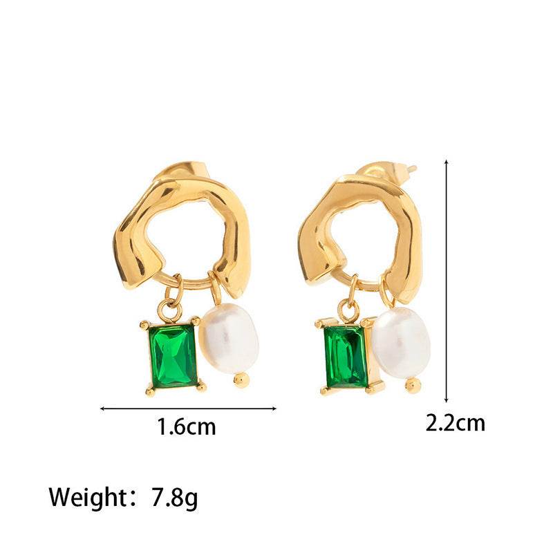 Ins French Retro Personalized Pendant Earrings - Velora