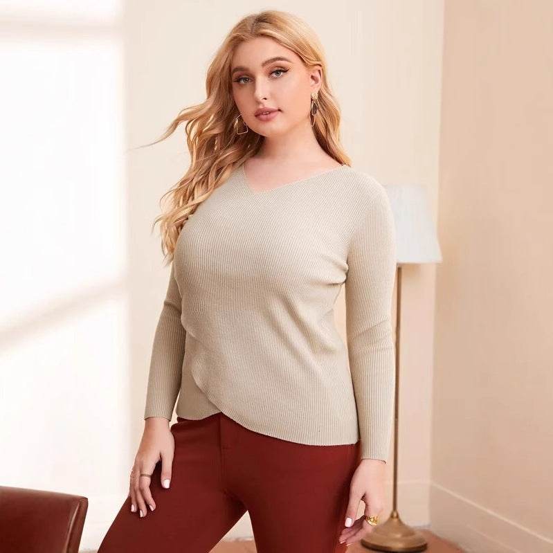 Large Women's Base Knitted Sweater - Velora