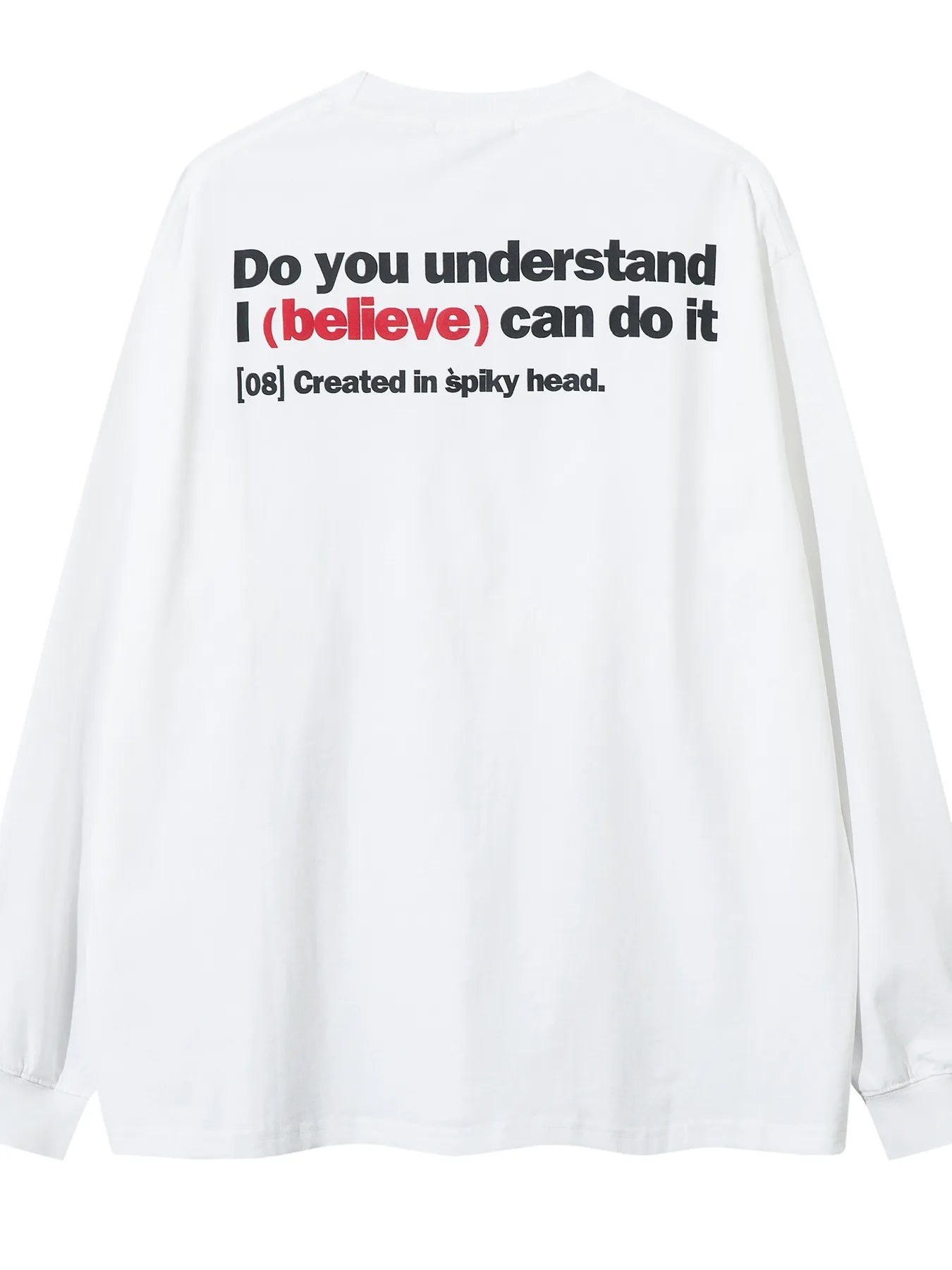 Men's Letter Graphic Round Neck Long Sleeve Sweatshirt - Velora