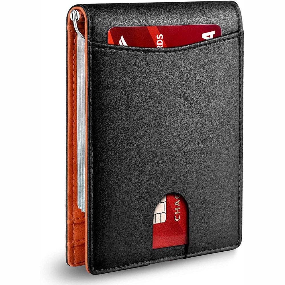 Leather Multifunctional Card Sleeve Microfiber Wear-resistant Rfid Anti-theft Swiping - Velora