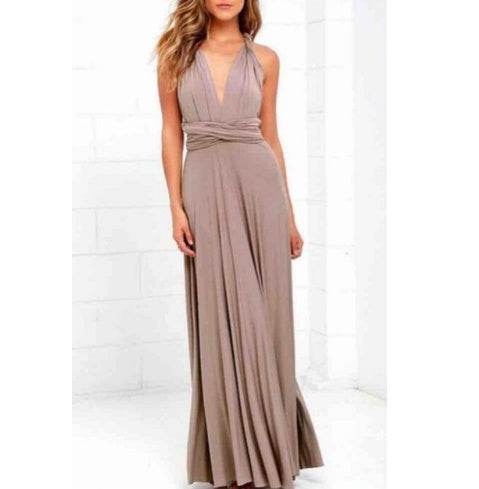 Women's Sexy Long Party Dress Club Floor-Length Summer Backless Bandage Maxi Dress Multiway Bridesmaids Boho Women Dress Vestidos - Velora