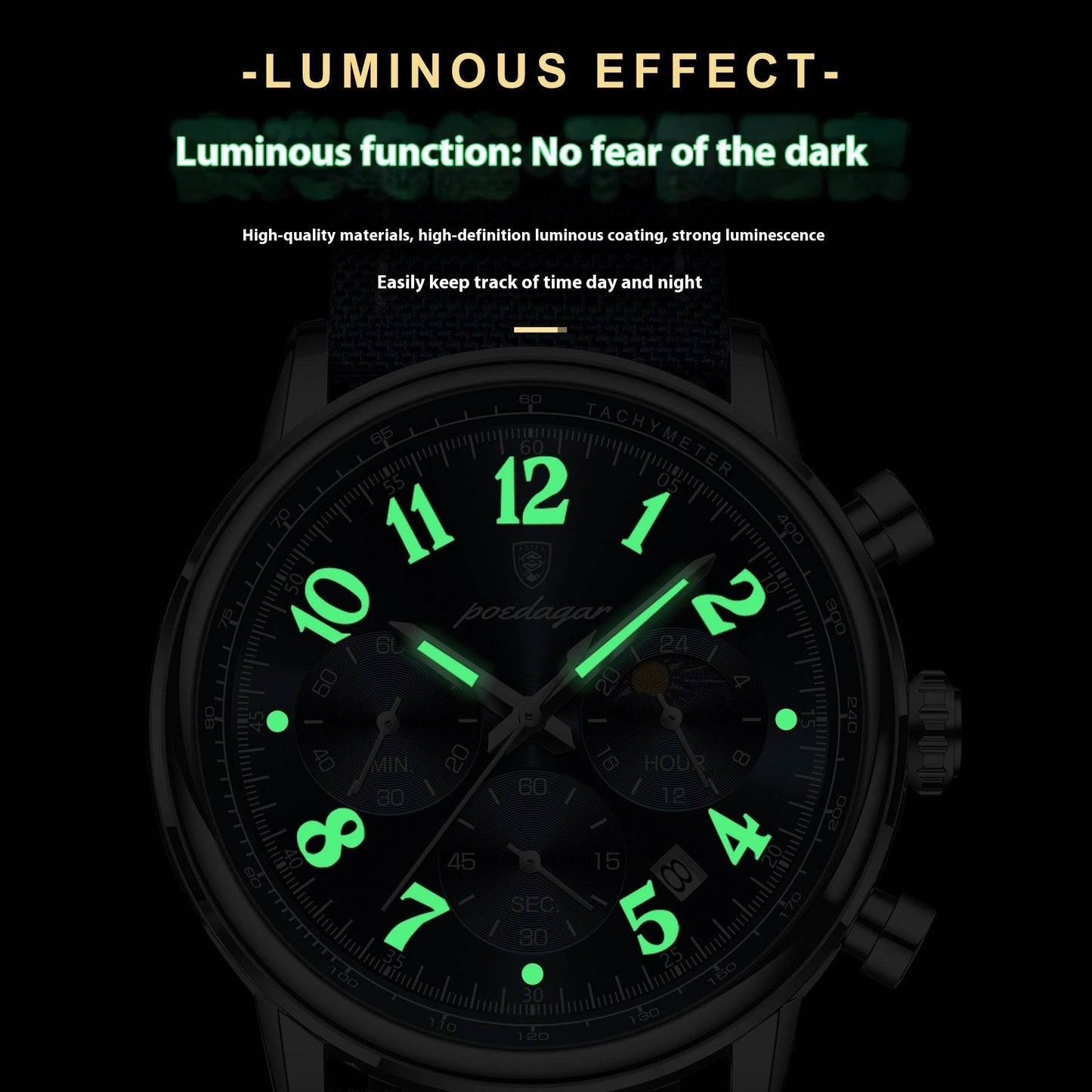 Multi-functional Waterproof Fashion Quartz Watch - Velora