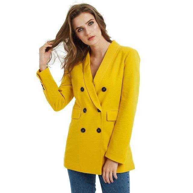 Suit Blazer Jacket For Women Long Coat Suits Office Ladies - Velora