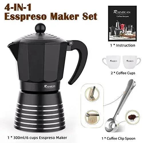 4 in 1 Italian Stovetop Espresso Coffer Maker set - Velora