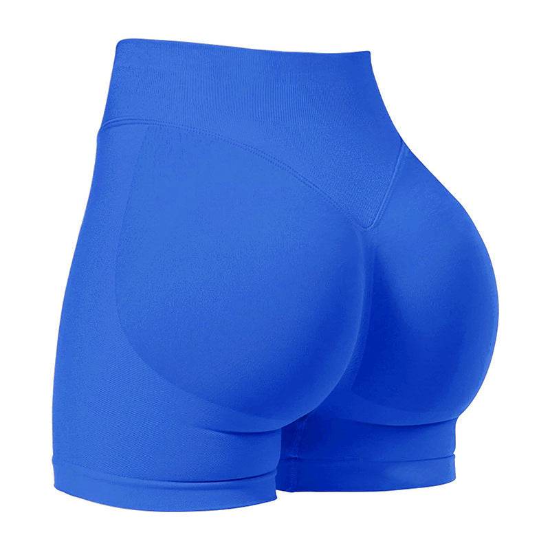 High Waist Yoga Shorts Tight Hip Raise Seamless Quick-drying Pants For Sports Fitness - Velora