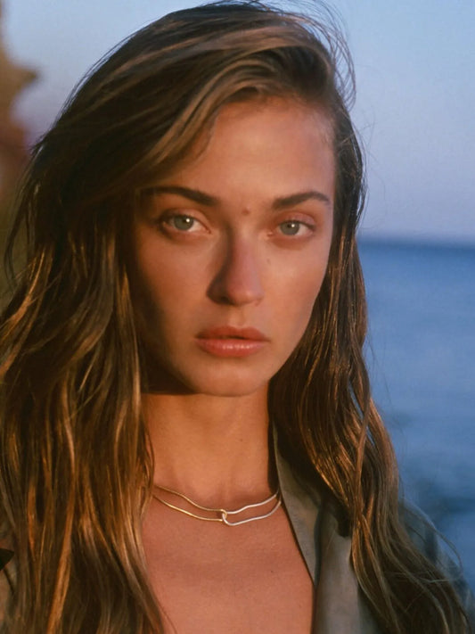 18K Gold-Plated Stainless Steel Two-Tone Necklace - Velora