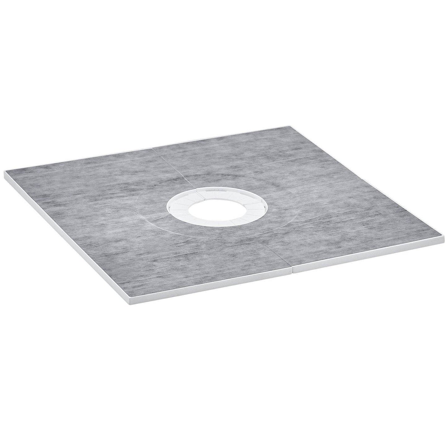 Shower Curb Kit, 36x36 Shower Pan Kit With 6.3 Central Drain, Lightweight EPS Shower Installation Kits With 2 Waterproof Cloths, Shower Pan Slope Sticks Fit For Bathroom