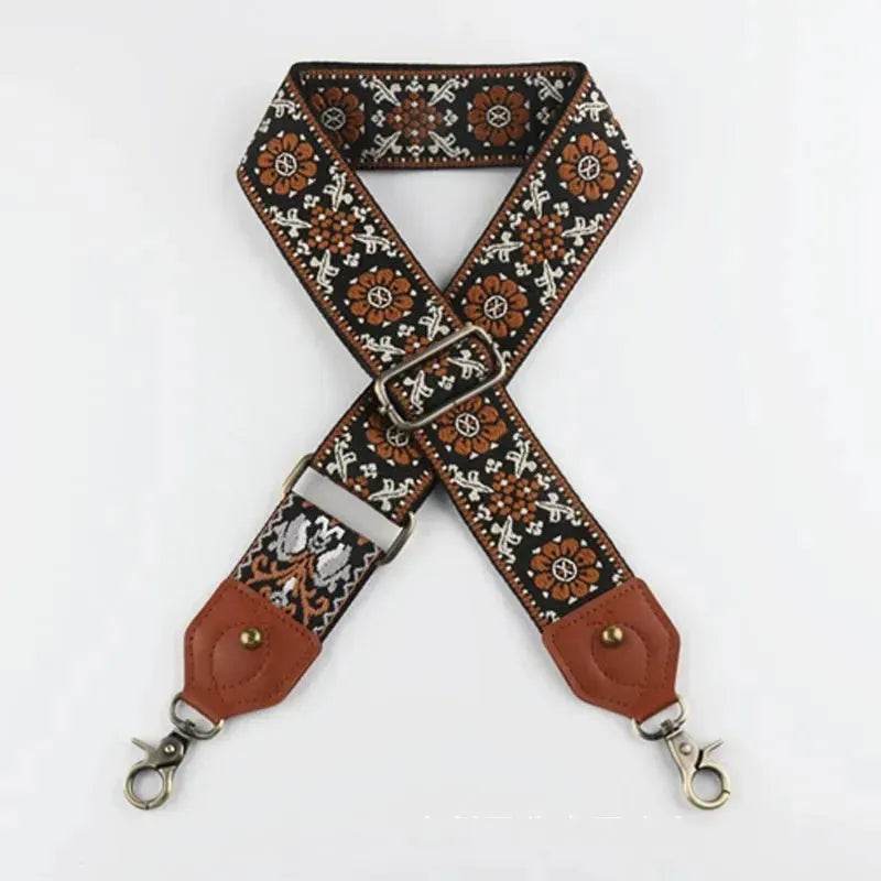Retro Bag Strap Crossbody Bag Adjustable Replacement Guitar Strap - Velora