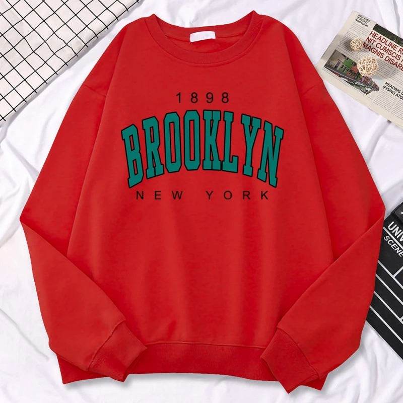 Autumn Kawaii Womens Sweatshirts 1898 Brooklyn - Velora