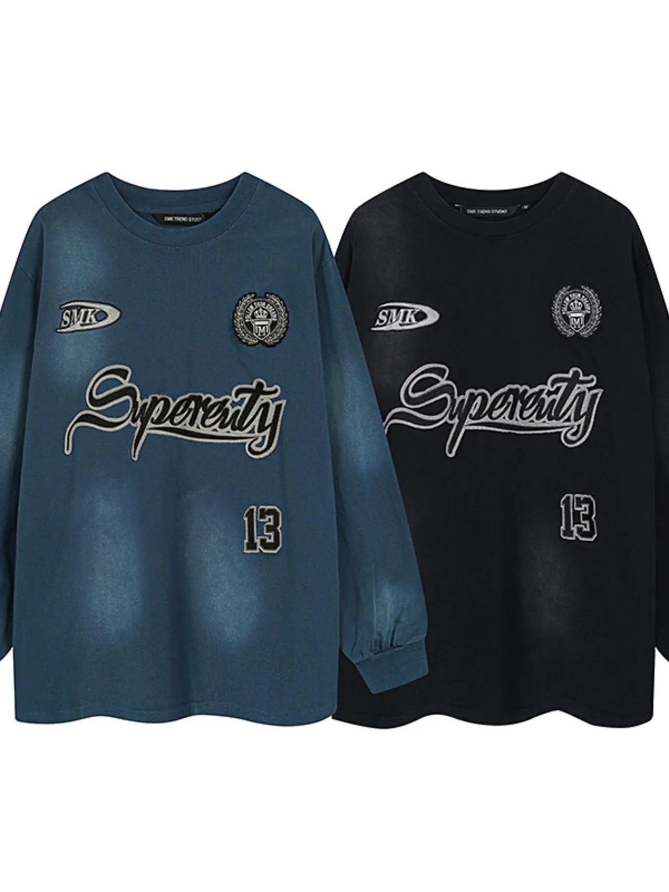 Men's Graphic Oversized Long Sleeve Sweatshirt - Velora