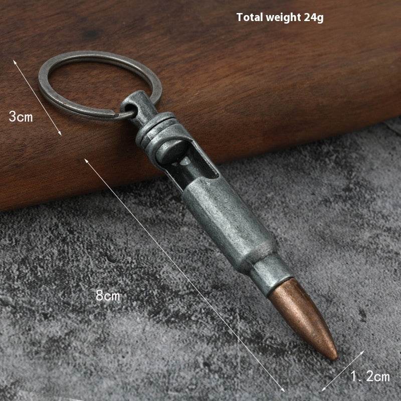 Metal Keychains Bullet Bottle Opener Creative Pendant - Velora