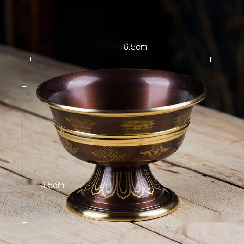 India Copper God of Wealth Water Supply Cup for Buddha Cup - Velora
