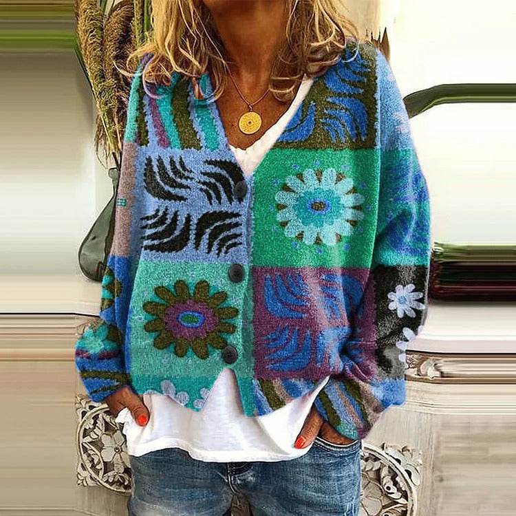 Printed Women's Sweater - Velora