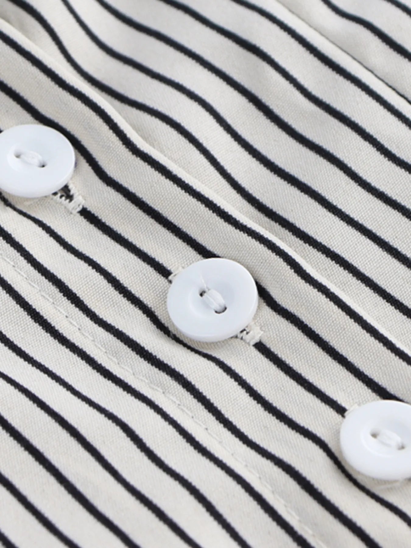 Striped Short Sleeve Button-Up Shirt - Velora