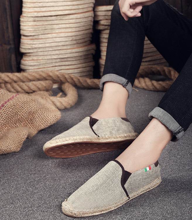 Men's straw canvas shoes - Velora
