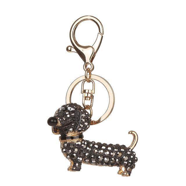 Beautiful Dachshund Keychain - Velora