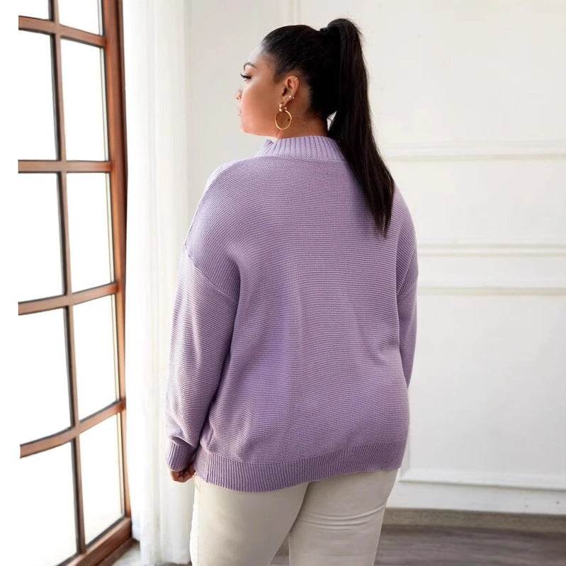 Large Size Women's Sweater - Velora